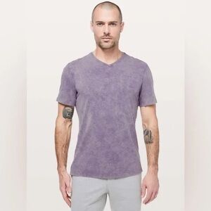 Lululemon Purple Acid Wash Curved Hem 5 Year Basic T Shirt